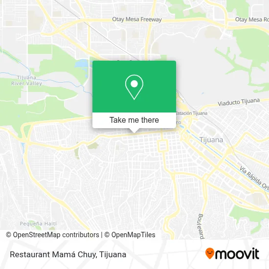 Restaurant Mamá Chuy map