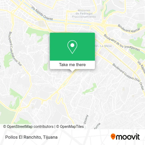 Pollos El Ranchito map
