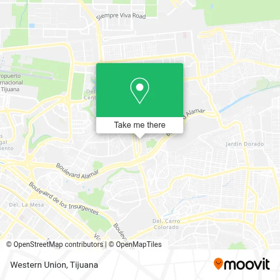 Western Union map