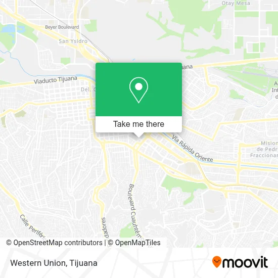 Western Union map