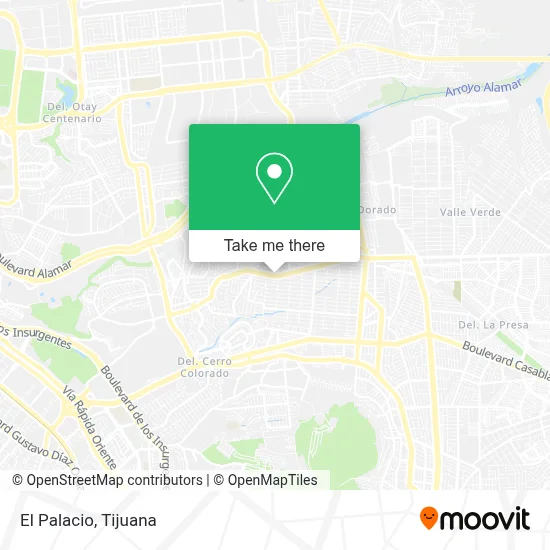 El Palacio map