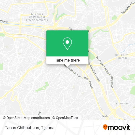 Tacos Chihuahuas map