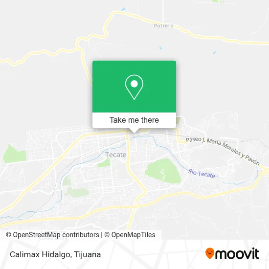 Calimax Hidalgo map