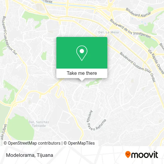 Modelorama map