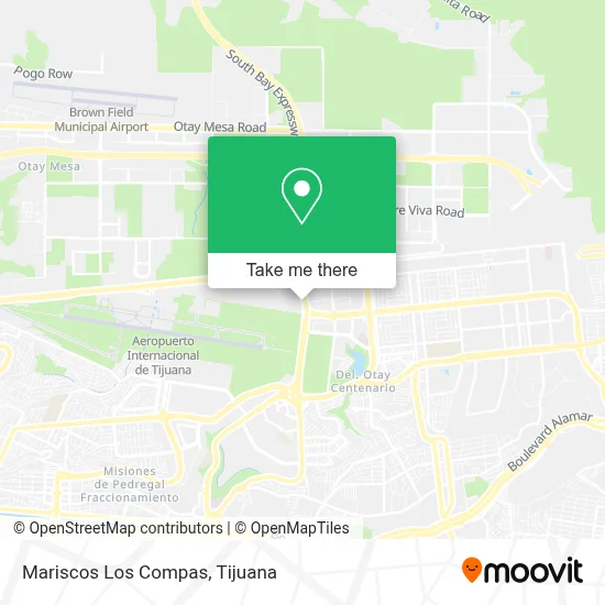Mariscos Los Compas map