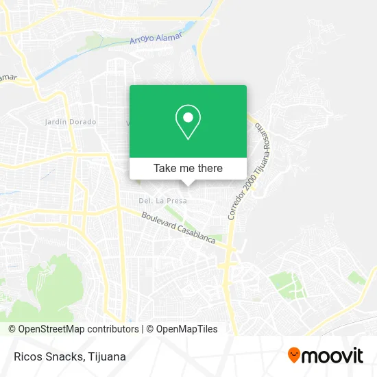 Ricos Snacks map