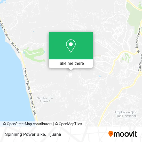 Spinning Power Bike map