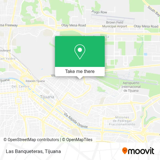 Las Banqueteras map