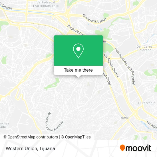 Western Union map
