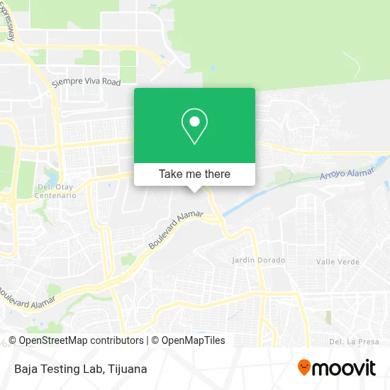 Baja Testing Lab map
