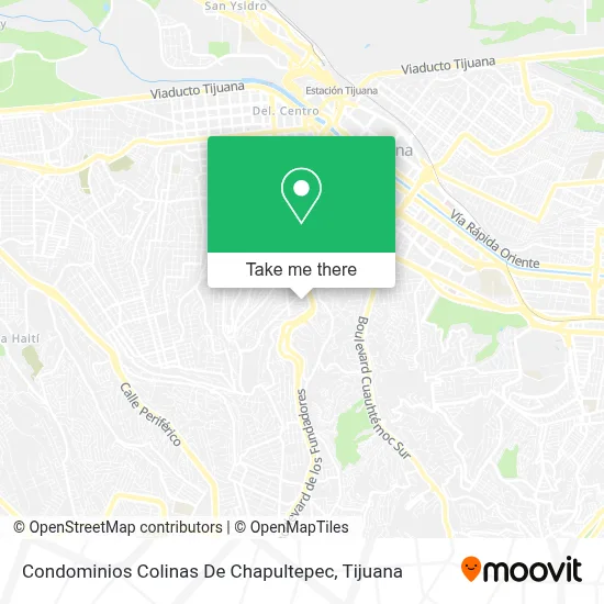 Condominios Colinas De Chapultepec map