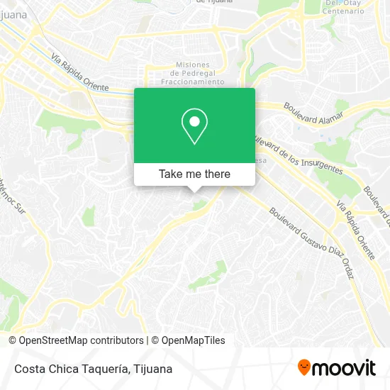 Costa Chica Taquería map