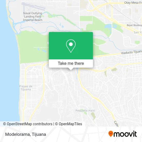 Modelorama map