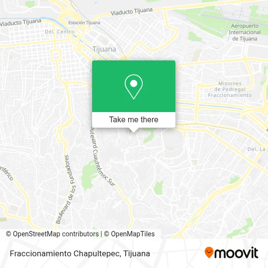 Fraccionamiento Chapultepec map