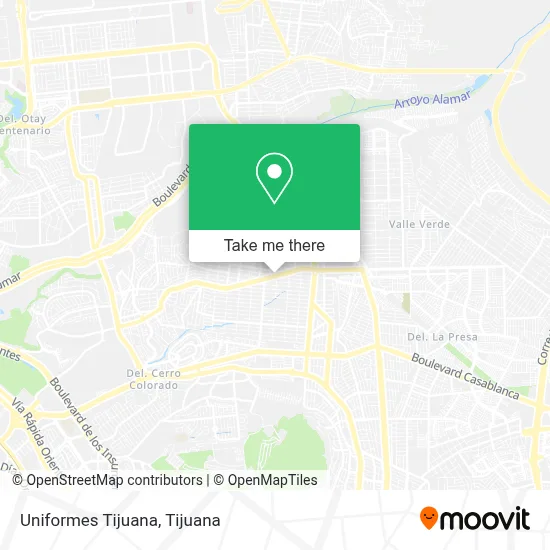Uniformes Tijuana map