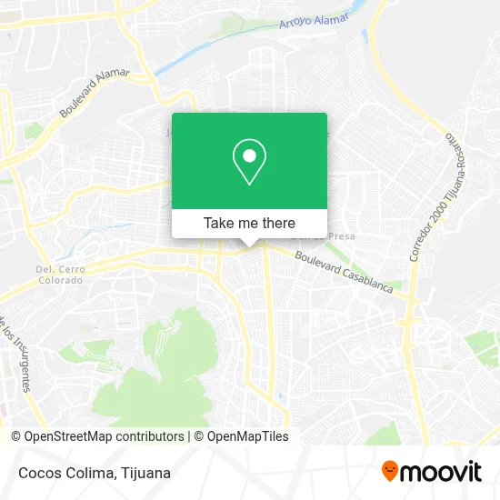 Cocos Colima map