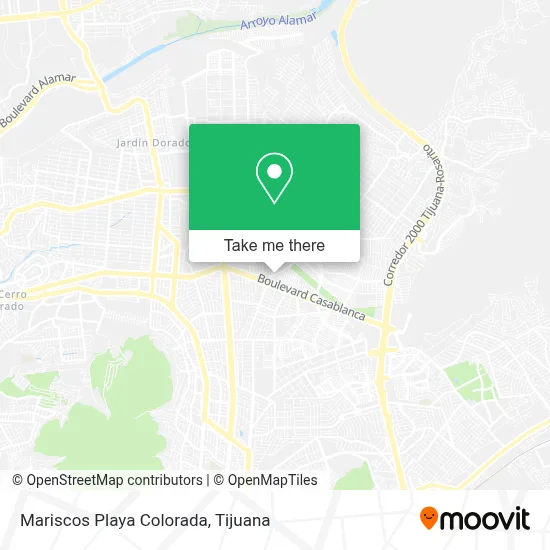 Mariscos Playa Colorada map