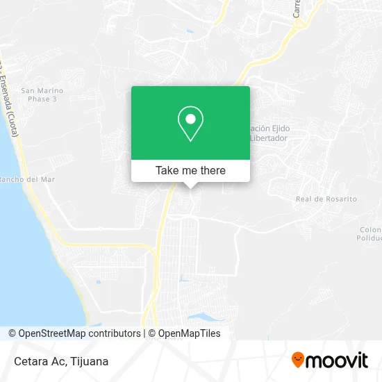 Cetara Ac map