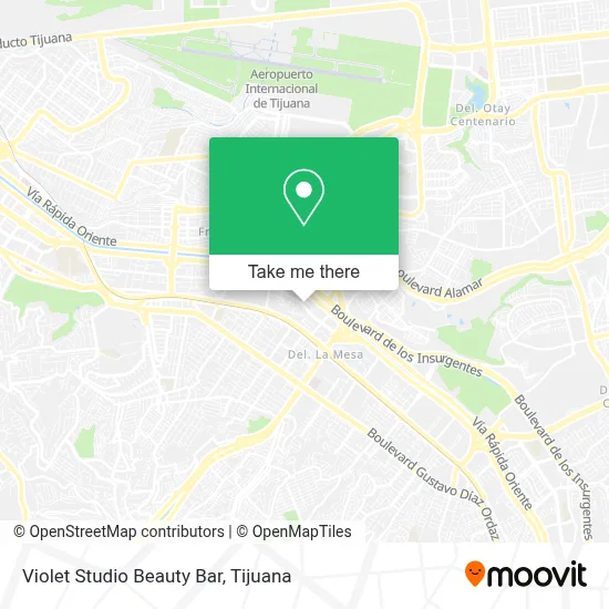 Violet Studio Beauty Bar map