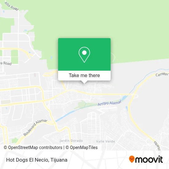 Hot Dogs El Necio map