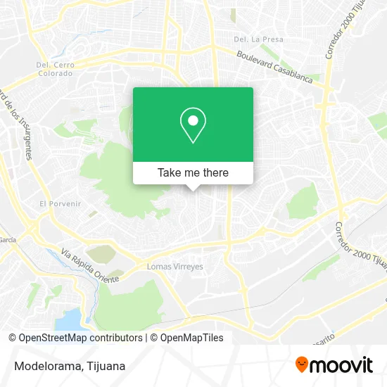 Modelorama map