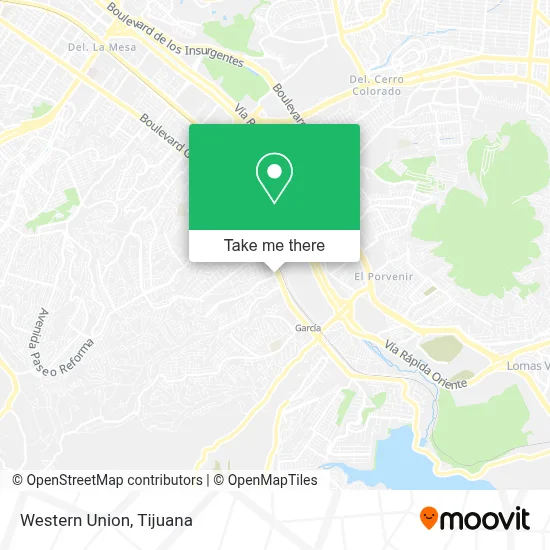 Western Union map