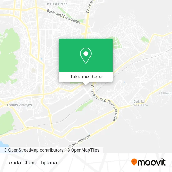 Fonda Chana map
