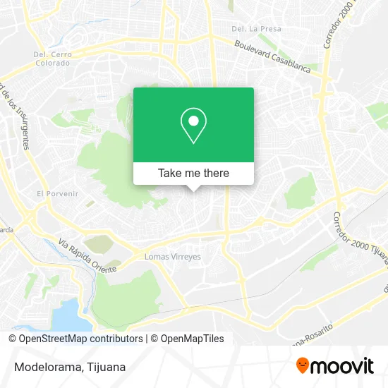 Modelorama map