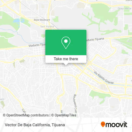 Vector De Baja California map