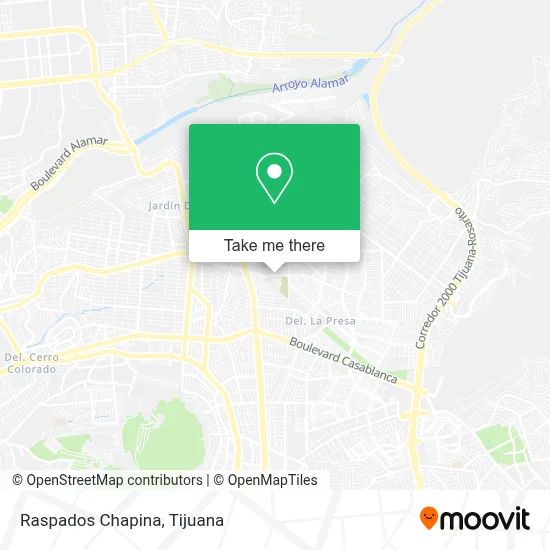 Raspados Chapina map