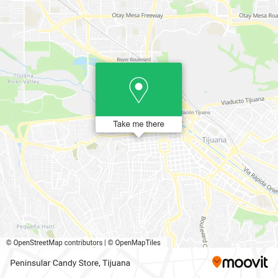 Peninsular Candy Store map