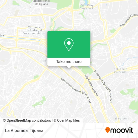 La Alborada map