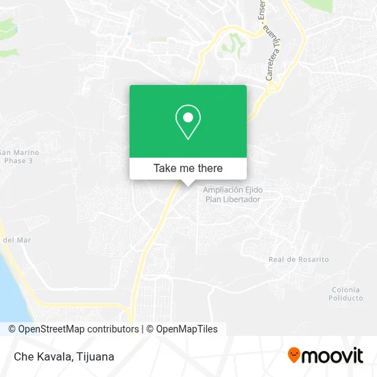 Che Kavala map