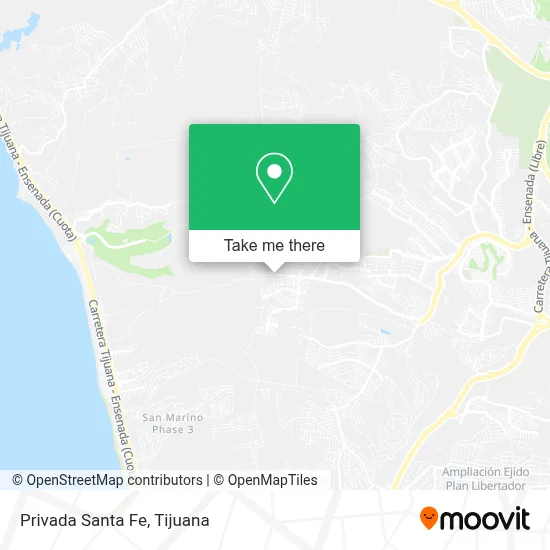 Privada Santa Fe map