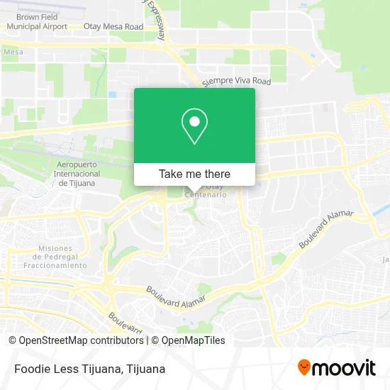 Foodie Less Tijuana map