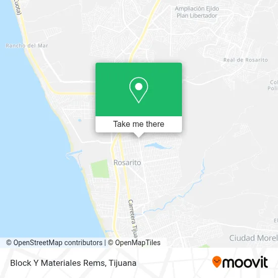 Block Y Materiales Rems map