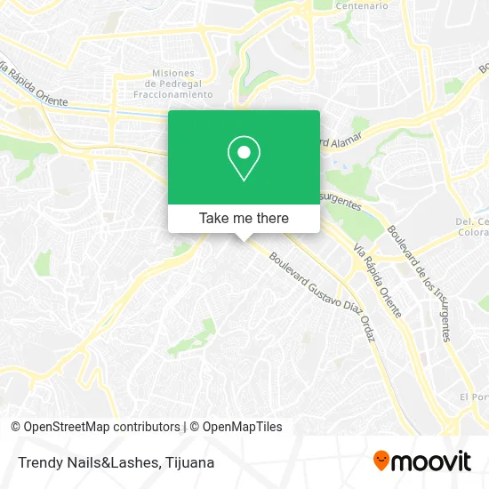 Trendy Nails&Lashes map