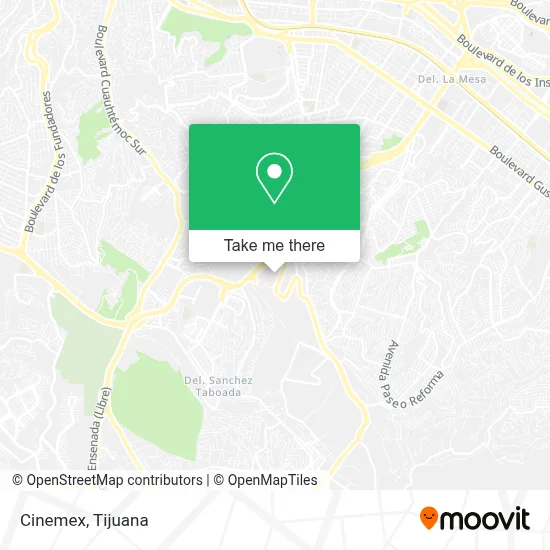 Cinemex map