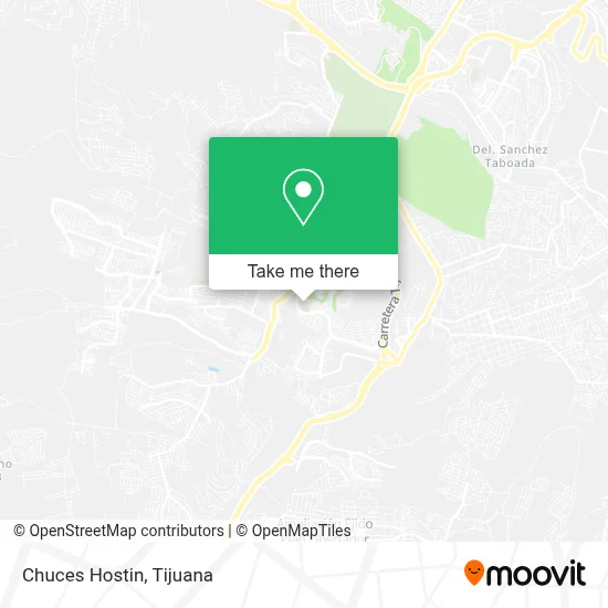 Chuces Hostin map