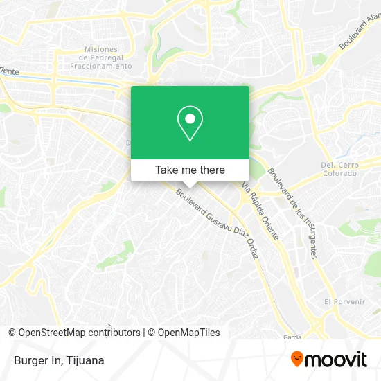 Burger In map
