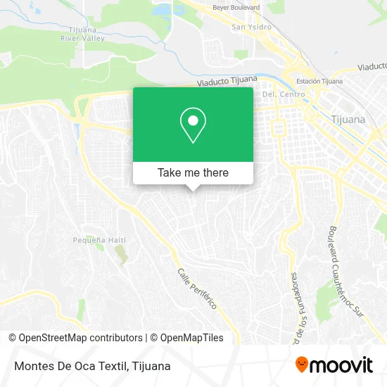 Montes De Oca Textil map