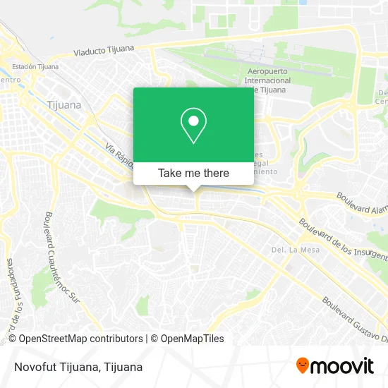 Novofut Tijuana map