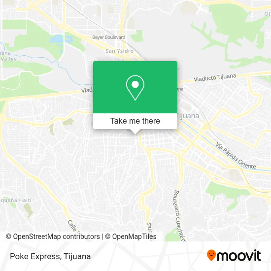 Poke Express map