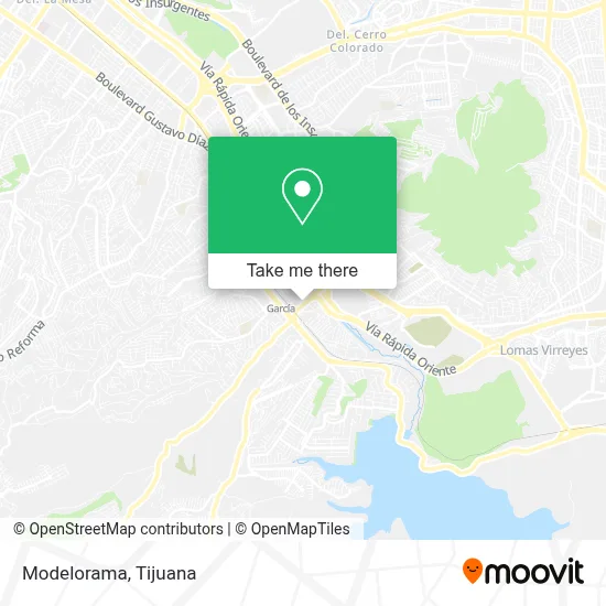 Modelorama map
