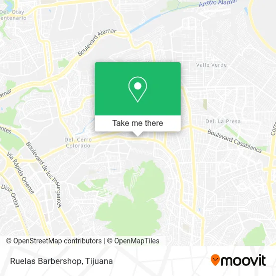 Ruelas Barbershop map