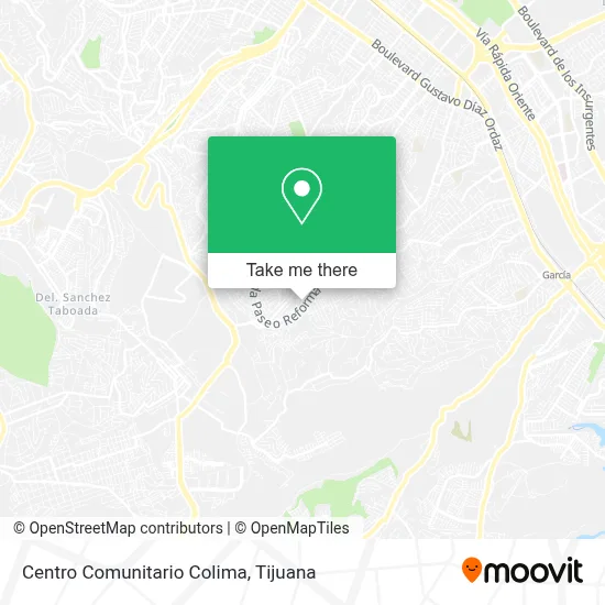 Centro Comunitario Colima map