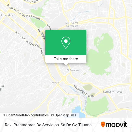 Ravi Prestadores De Servicios, Sa De Cv map