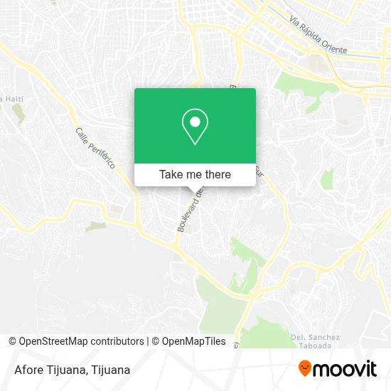 Afore Tijuana map