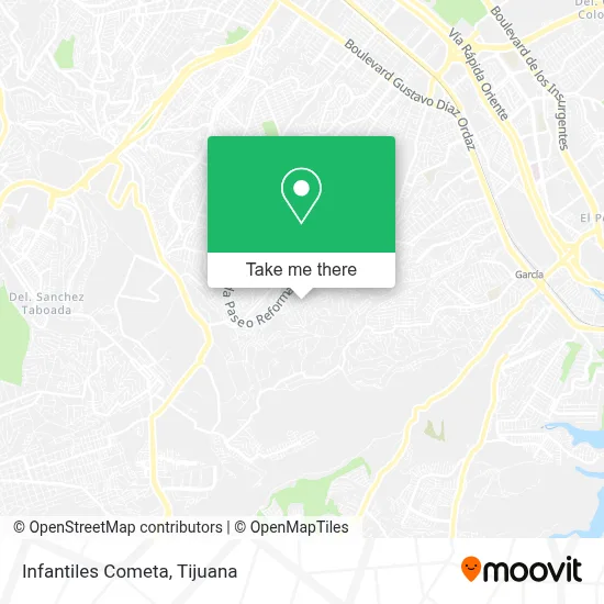 Infantiles Cometa map