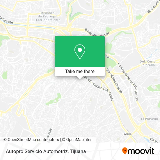 Autopro Servicio Automotriz map